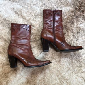 Antonio Melani Hoss Leather Western Boots